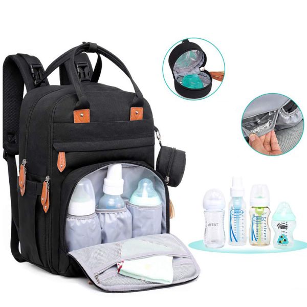 Embossing Anti Theft Large Capacity Diaper Bag Backpack 20-35 Litre