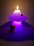 Cute Mushroom LED color changing candle with 7 changing colors