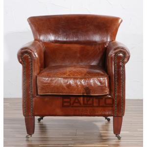 classical British wood chair with four wheels,#2057