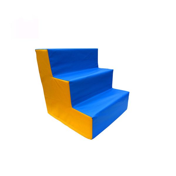 Extra Thick Blue Indoor Soft Play Toys Three Floors Puzzle Game 60*60*60CM Size