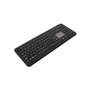 Ruggedized Silicone Industrial Keyboard With Touchpad, Washable Silicone Medical