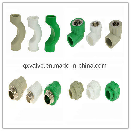 20mm to 160mm PPR Ball Valve Equal Design in Green and White Color with Equal