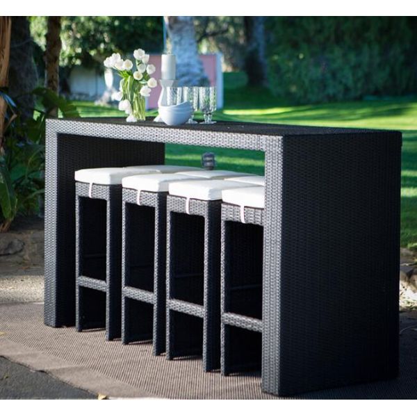 Leisure Aluminium Outdoor Garden PE Rattan wicker chair patio Backyard table and chairs