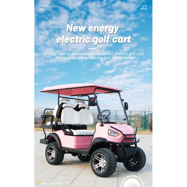 Electric Hunting Golf Cart for 6 Passengers Integrated Battery Driving Mileage 70-90km