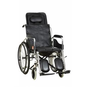 Quality High backrest wheelchair with commode for sale