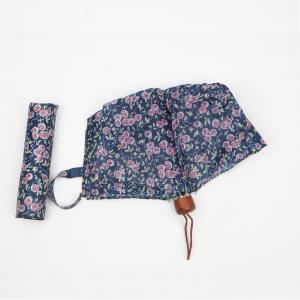 Quality 21 inch low costs promotional full color printing pongee 3 fold umbrella for sale