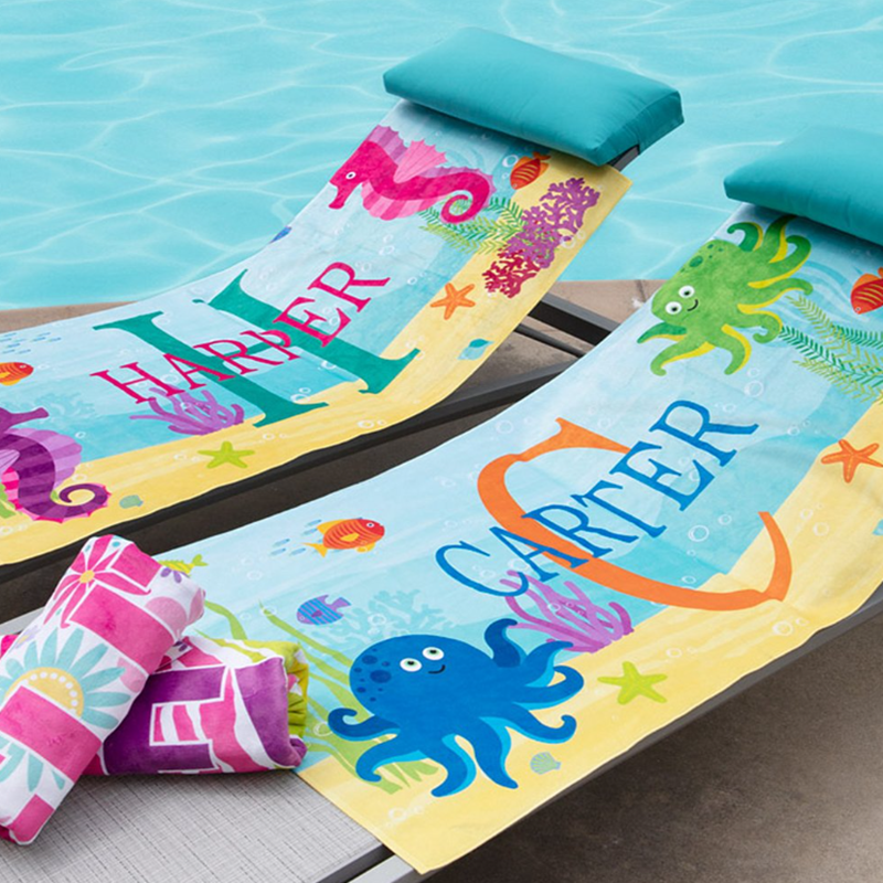Personalized Photo Beach Towel - Custom Printed with High-Quality Printing in