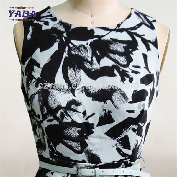 New style elegant frocks floral print ladies classic casual clothing women dresses sexy dress in cheap price