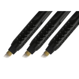 Black Disposable Microblade Pen With Hard Blades / Non - skid Grip