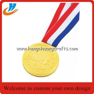 China stock metal blank medals, gold silver bronze blank race medals cheap