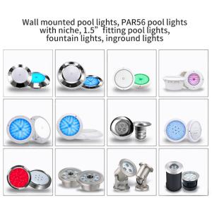 Stainless Steel Underwater Pool Lights , RGB Inground Swimming Pool Light