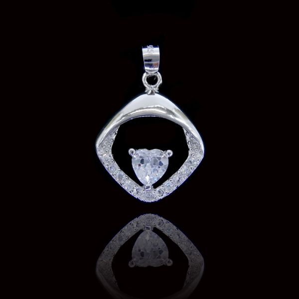 Beautiful Bucks 925 Silver Cubic Zirconia Pendant / Luxury Silver Deer Pendant