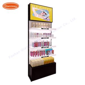 Retail Shop Cosmetics Display Stand Metal Stable Structure OEM ODM