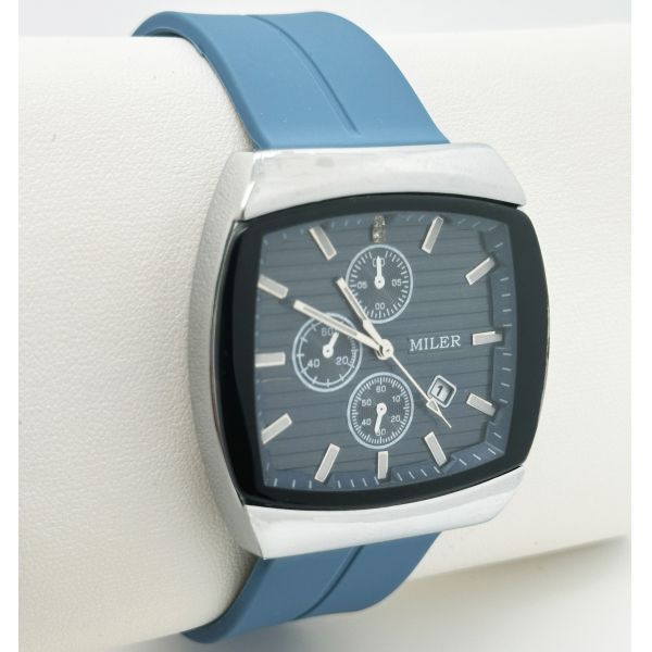 Fashion Sports Luxury Silicone Strap Watches Lage Dial Wrist Quartz Watch