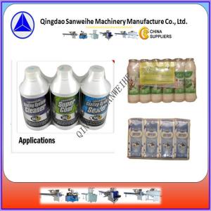 3 Sides Seal Pof Shrink Film Machine Milk Pet Bottle Wrapping Machine