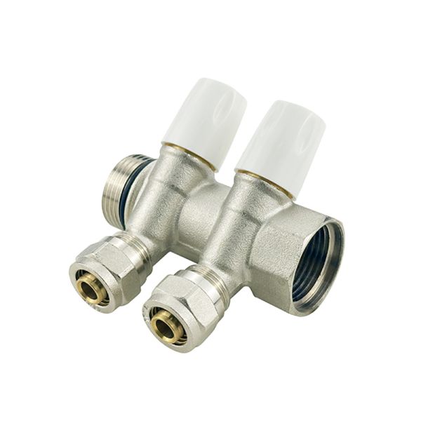 Customized 2/3 /4/5/6 Way Stainless Steel Plumbing Manifold Floor Heating System Brass Water Manifold