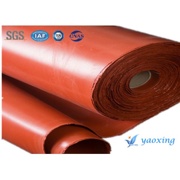 Fire Curtain Fabric Double Sides Silicone Coated High Fireproof Performance