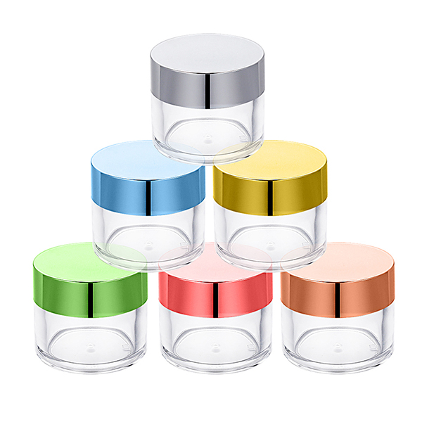 Nail Powder Container Cosmetic Jars Empty Leak Proof Acrylic Jar Private Label Clear Plastic Custom LOGO Acrylic Other Cosmetic
