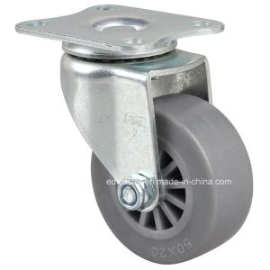 Quality 2612-53 Edl Mini 2&quot; 30kg Plate Swivel TPE Caster with Smooth and Stable Movement for sale
