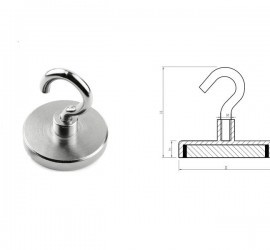 Buy Hooks Colorful NdFeB Pot Magnet Decorative Magnetic Hook at wholesale prices