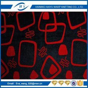 Shrink - Resistant Patterned Microfiber Fabric Upholstery Plush Fabric