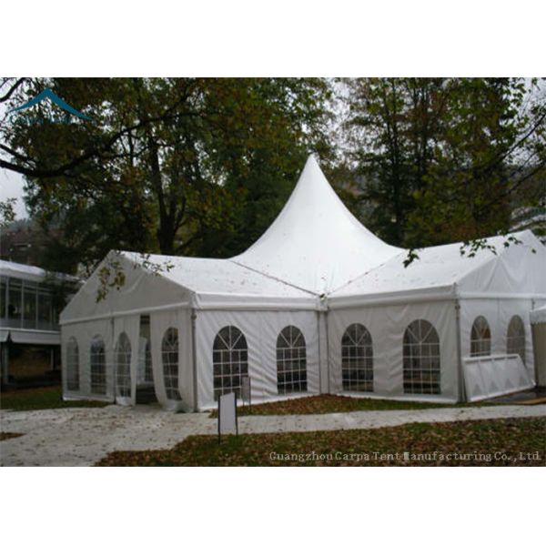 White Aluminium Frame Tents Wind Resistant 20m * 25m For Wedding Party