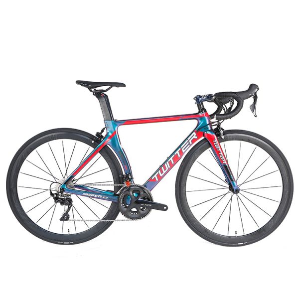 Long Lasting Carbon Fiber Touring Bike Holographic Colour Frame For Adults