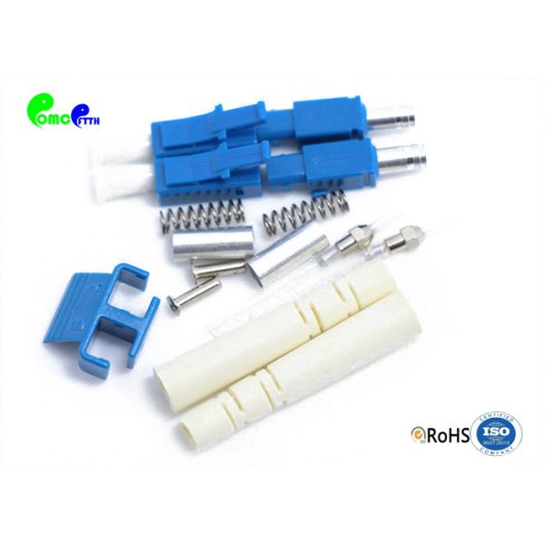 Low Insertion Loss LC UPC Duplex SM Connector 2.0mm Boot Match With 1.6mm / 2
