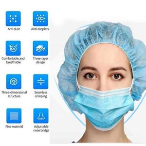 Sanitary Disposable Earloop Face Mask Adjustable Nose Bridge Reliable