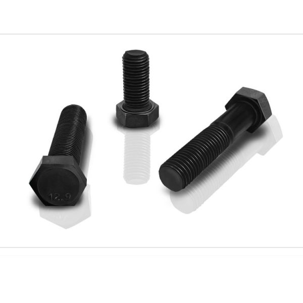 Class 10.9 Steel Black Zinc Plated Hex Bolts Class 10.9 Hex Head Screws DIN931 Hex Screws