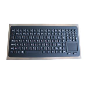 Quality USB PS2 Washable Silicone Industrial Desktop Keyboard IP68 With Touchpad for sale