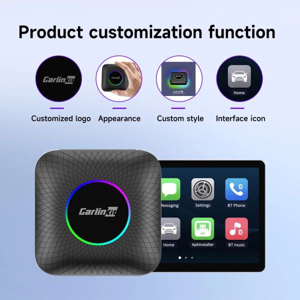 Multi Media Dongle Android 13 CarPlay Android Auto 128GB FOTA Upgrade SIM TF Ai