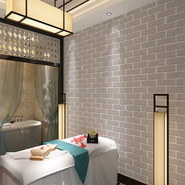 Soundproof 3D Brick Stone Wallpaper 61cm*5m Household Red Brick Wallpaper 3D