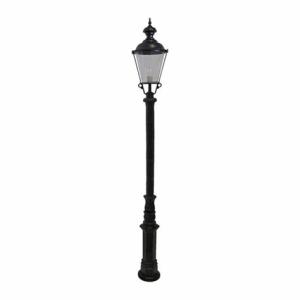 Single Head Cast Iron Garden Lamp Post Antique Street Light Pole Anti Corrosion