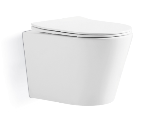 China Manufacture Luxury Modern Europe Standard Round Wall Hung Toilet Wholesale Bathroom Ceramic Turbo Flush