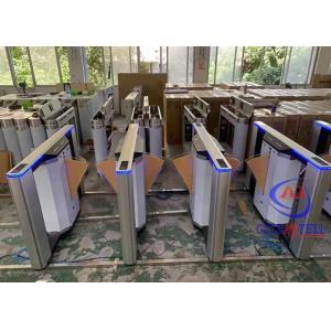 Anti Crush Thermal Detection Zkt Eco Single Lane Flap Barrier For Aquarium