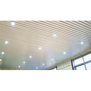 S - shaped Commercial Ceiling Tiles Strip , Aluminum Suspneded Metal Panel
