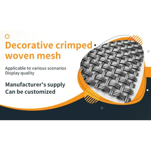 Decorative Wire Mesh Wire Rope Cable Mesh AISI316 Stainless Steel Woven Rope Mesh