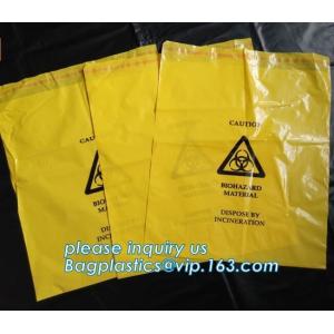 Customized Biohazard Waste Bag, autoclavable ldpe medical biohazard waste