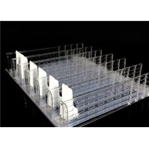 Quality Supermarket Single Lane 660mm Plastic Shelf Spacers Hanging Product Wire Pusher for sale