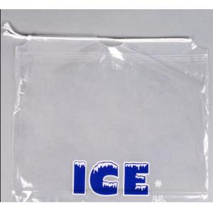 Gravure Printing LDPE Plastic Disposable Ice Bags With Cotton Drawstring
