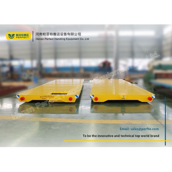 Buy No Power Rail Mounted Towed Pallet Transfer Carts , Cargo Rail Transfer Trolley at wholesale prices