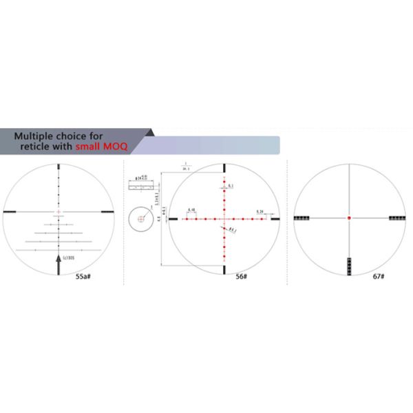 SECOZOOM 3-9x42 Glass Etched Tactical Rifle Scope Optics Mil Dot Compact Tactical Scope