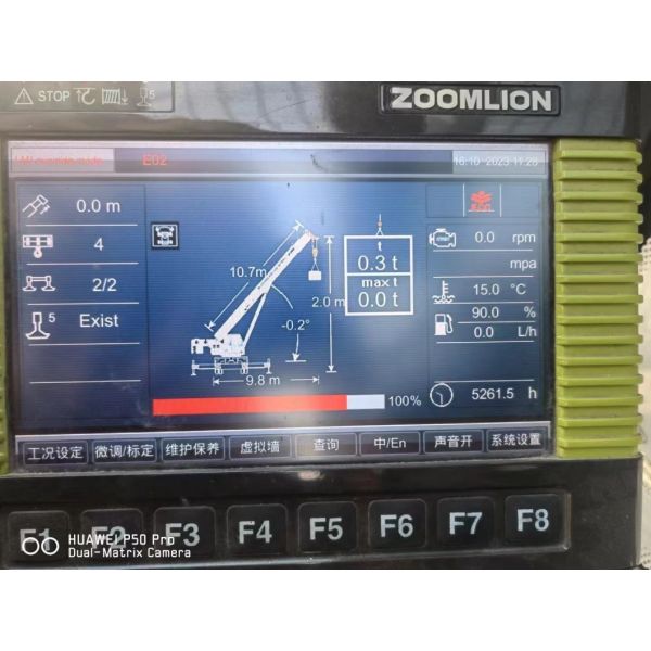 18 Years Zoomlion 25 Tons Truck Crane National V Emissions Maximum Lifting Height 40m