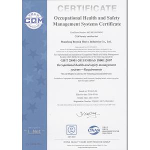Shandong Boyoun Heavy Industries Co., Ltd. Certifications