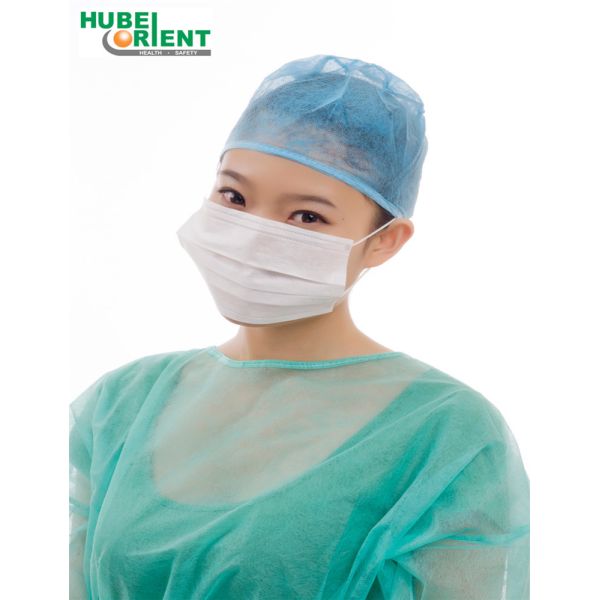 Buy Non-Woven Disposable Facemask 3ply Safety With Round Or Flat Earloop at wholesale prices