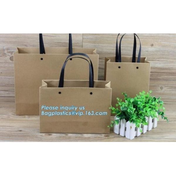 Buy Matt Laminated Customized Luxury Retail Shopping Packaging hotstamping Logo Gold foil Paper Bags with Ribbon Bow bagease at wholesale prices