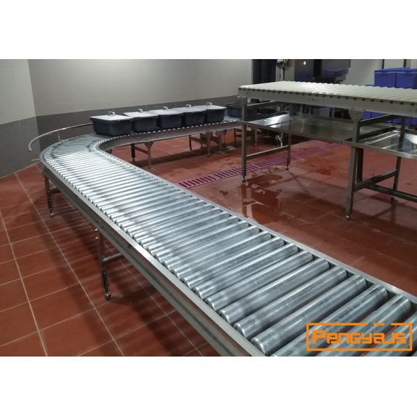 Buy Cumulative 100mm Height 12mm Diameter Gravity Roller Conveyor at wholesale prices