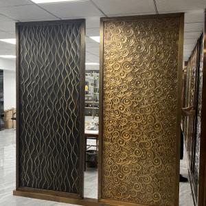 Laser Cutting Stainless Steel Screen Partition For Door Decoration