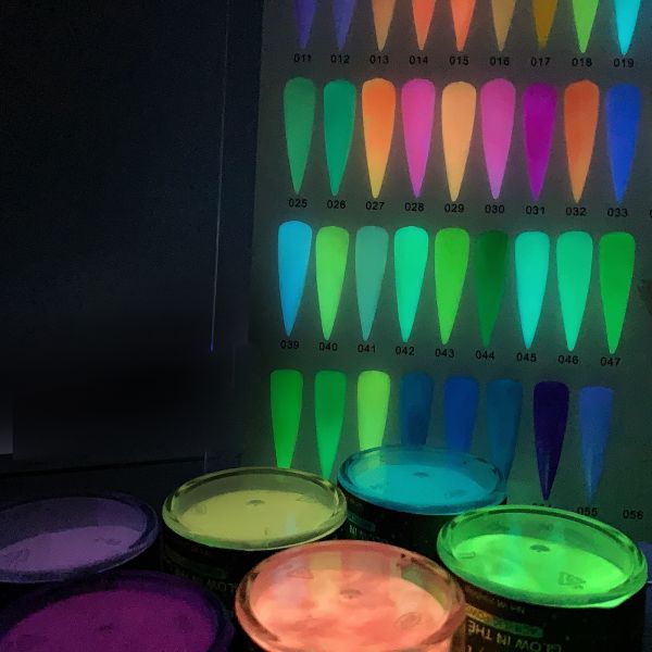 Wholesale Bright and Clean Glow in the Dark Nail Powder Acrylic Dipping Powder